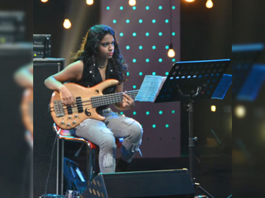 Playing a Guitar in Show