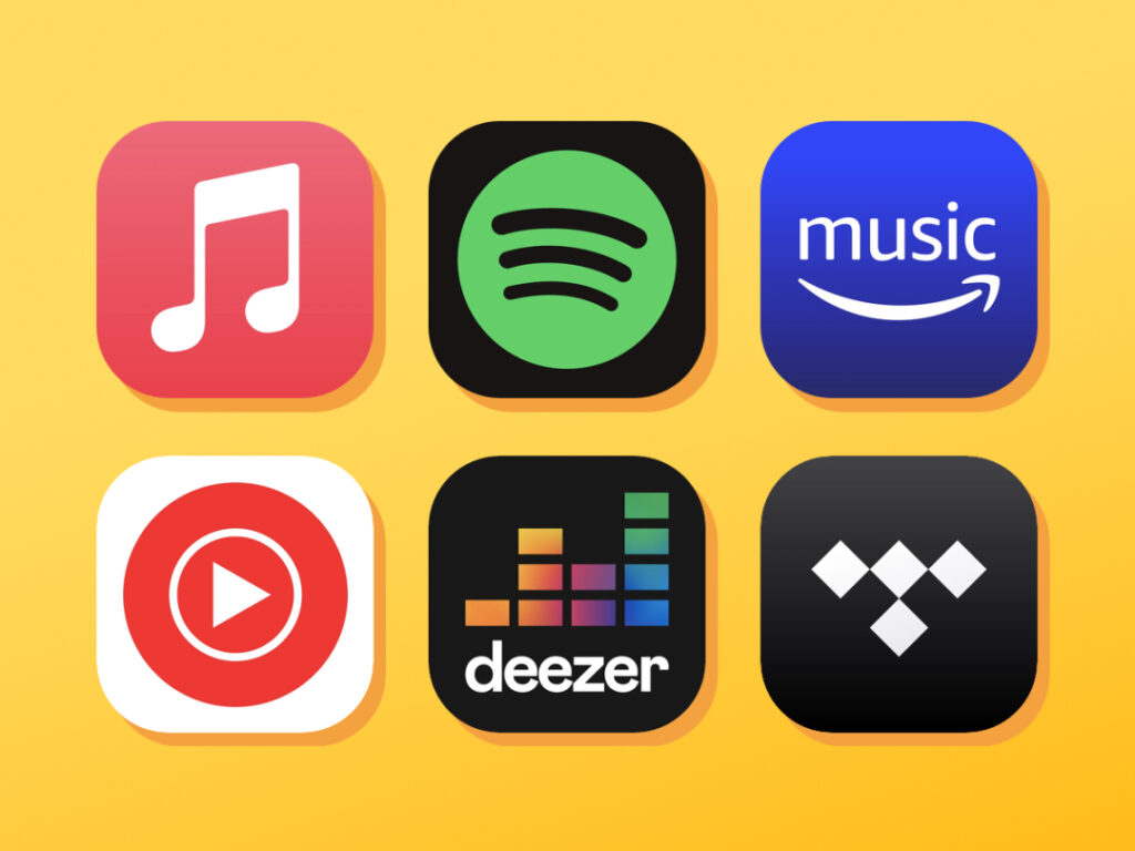 Logo of many Apps which we use to play a song