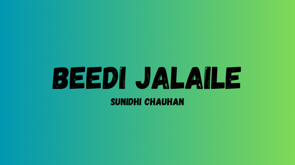 Beedi Jalaile Lyrics by The Loyal Studios